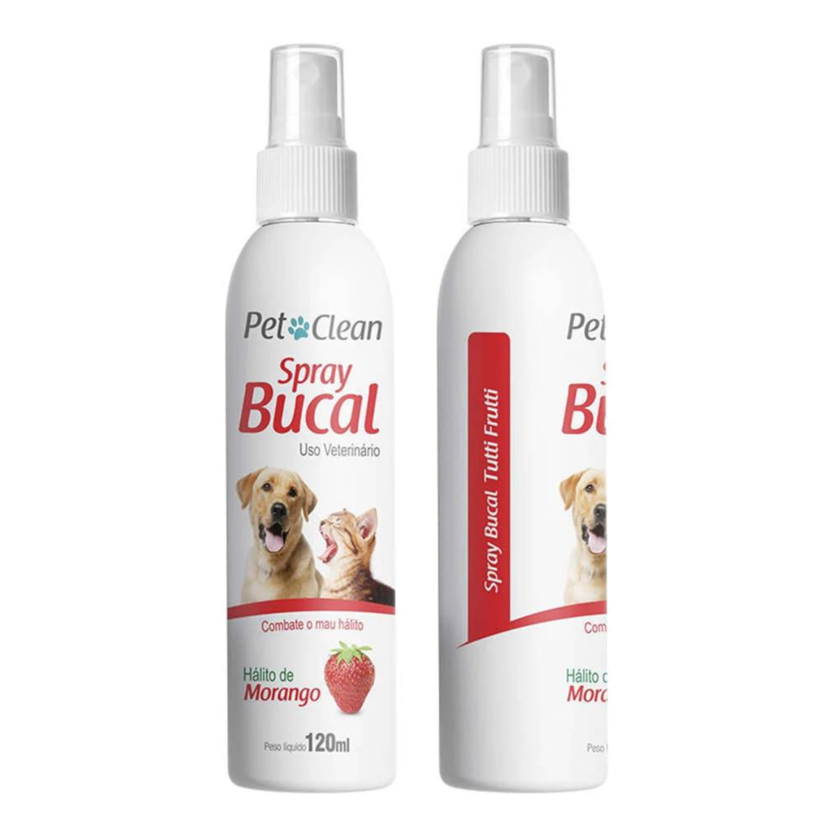 Spray Bucal Pet Clean Morango para Cães e Gatos