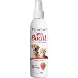 Spray Bucal Pet Clean Morango para Cães e Gatos