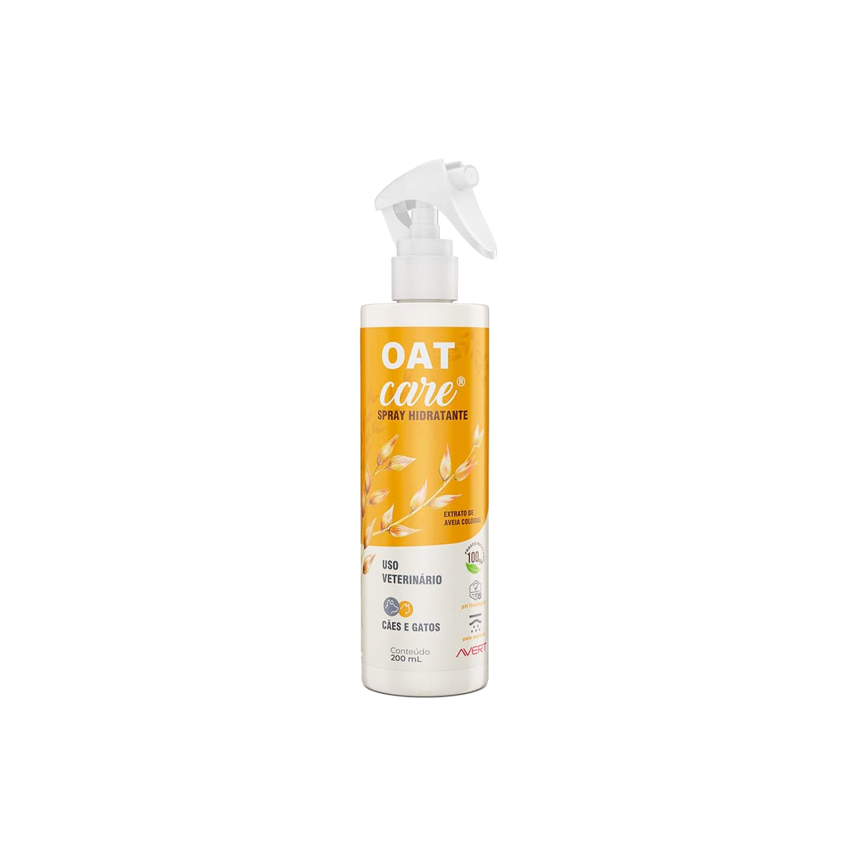 Spray Hidratante Avert Oat Care para Cães e Gatos 200 ml