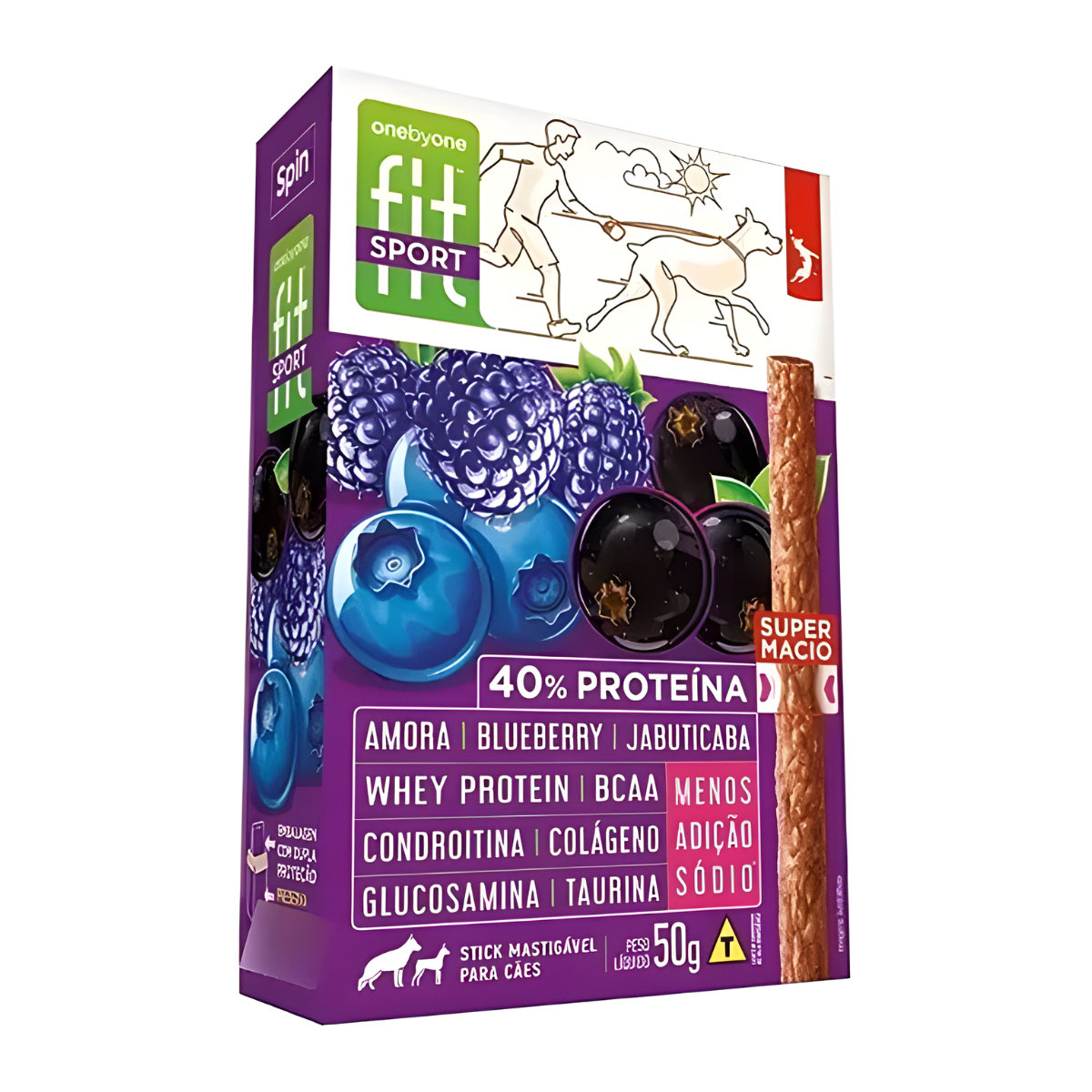 Stick Fit Sport Amora, Blueberry e Jabuticaba 50g