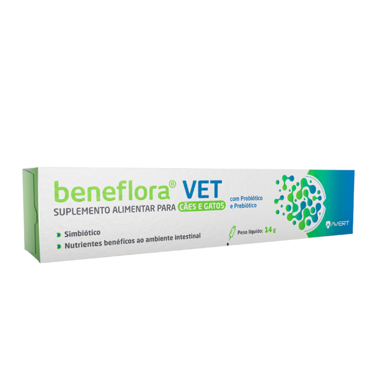 Suplemento Alimentar Avert Beneflora Vet para Cães e Gatos 14g