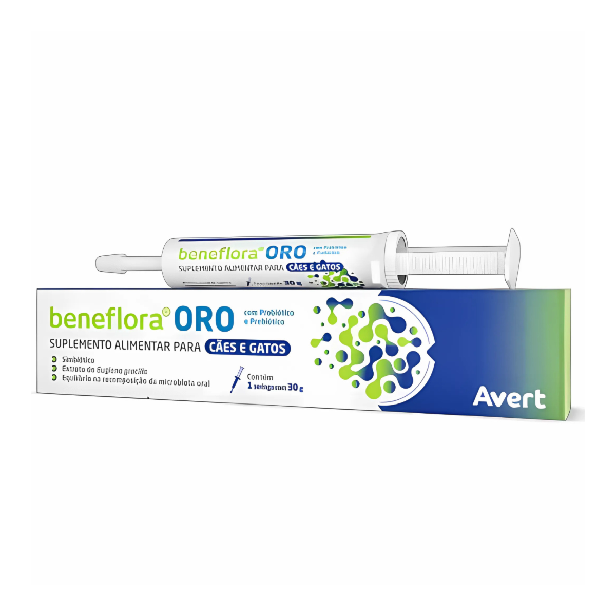 Suplemento Alimentar Avert Beneflora VET para Cães e Gatos 30g