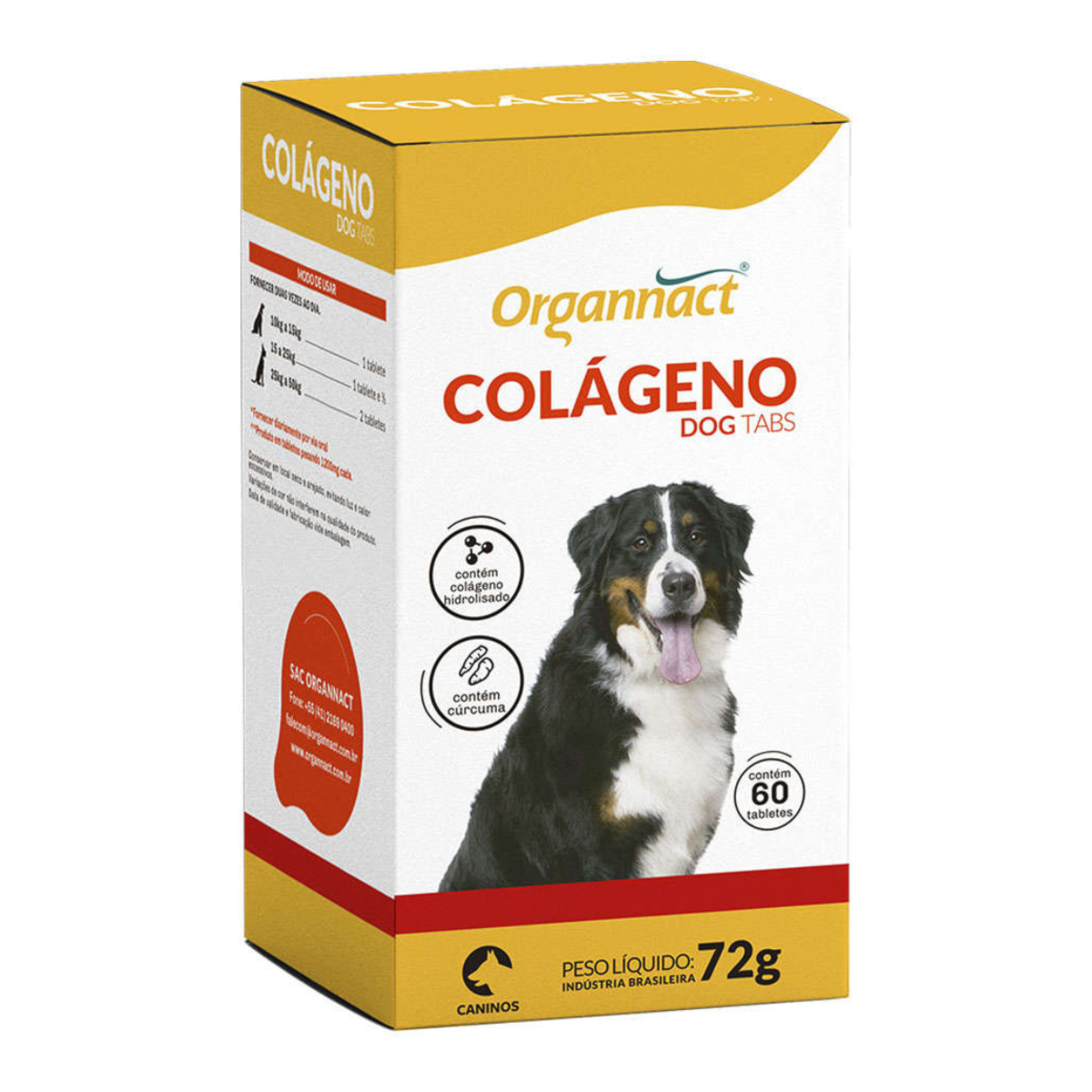 Suplemento Aminoácido Organnact Colágeno Dog Tabs