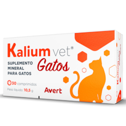 Suplemento Avert Kalium Vet para Gatos 30 Comprimidos