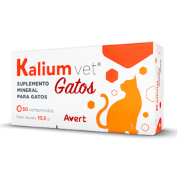 Suplemento Avert Kalium Vet para Gatos 30 Comprimidos