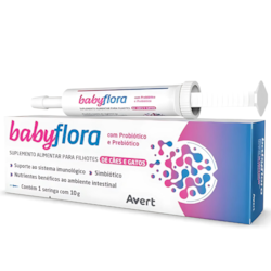 Suplemento Babyflora Avert em Pasta Para Filhotes de Cães e Gatos 10g