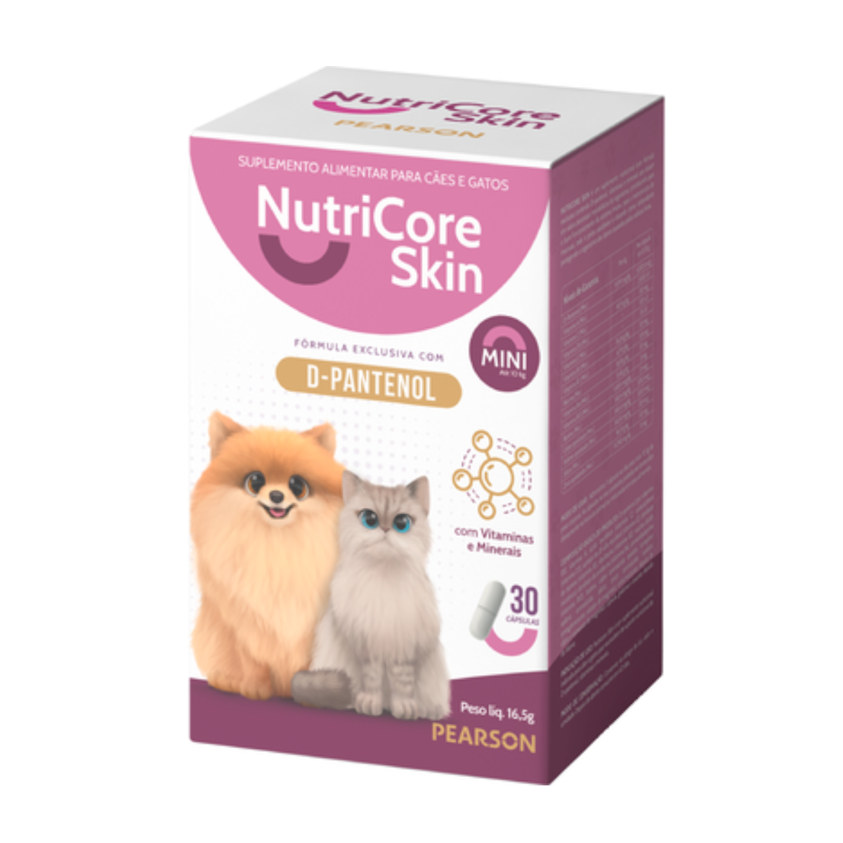 Suplemento Nutricore Skin Mini 2500UI – 30 Cápsulas