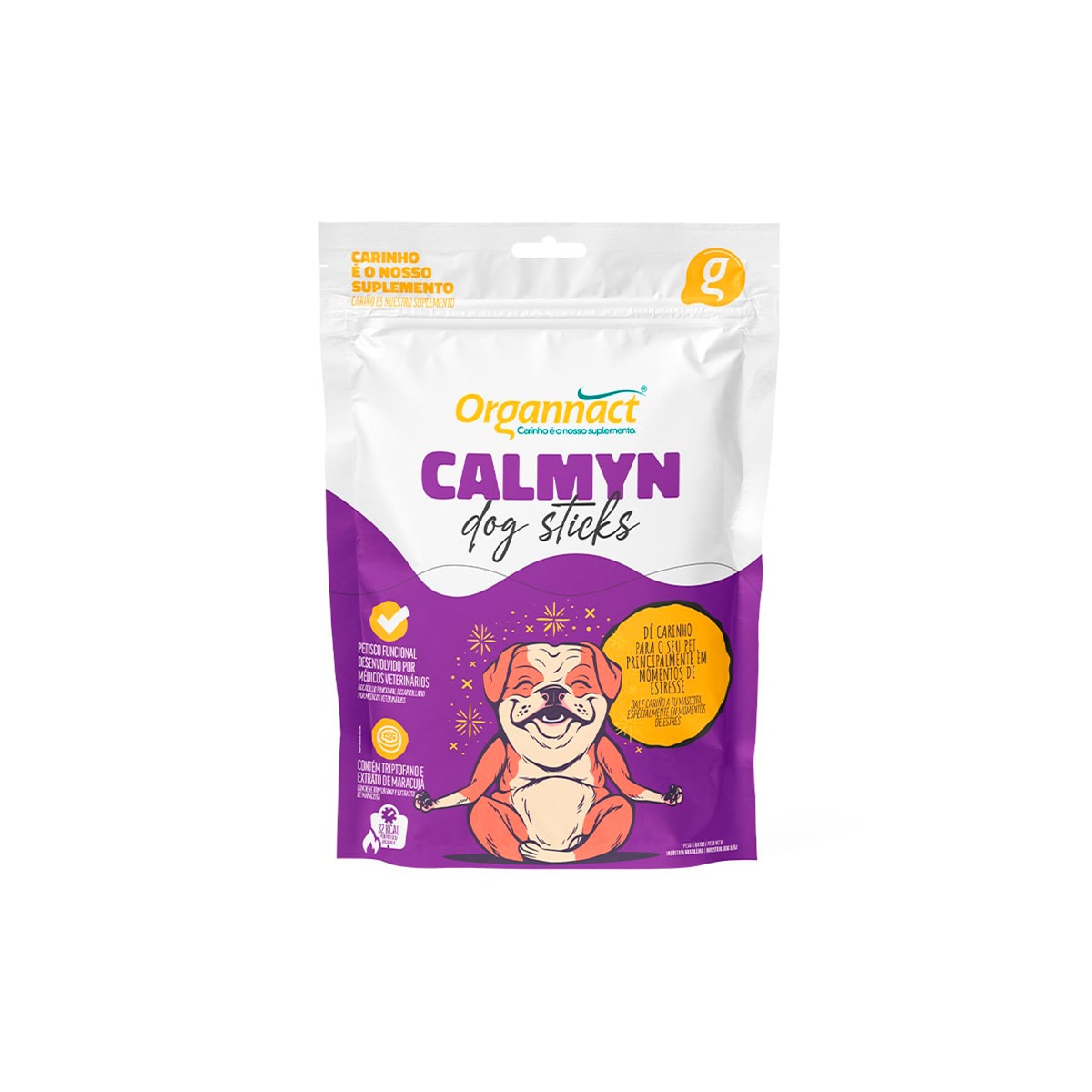 Suplemento Organnact Calmyn Dog Sticks para Cães