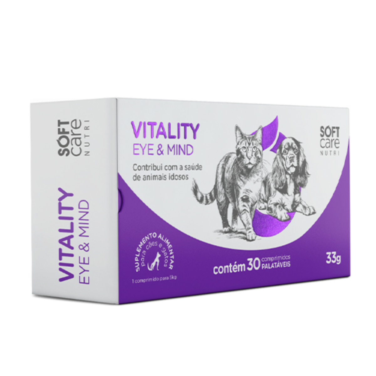 Suplemento Soft Care Nutri Vitality Eye & Mind 30 Comprimidos