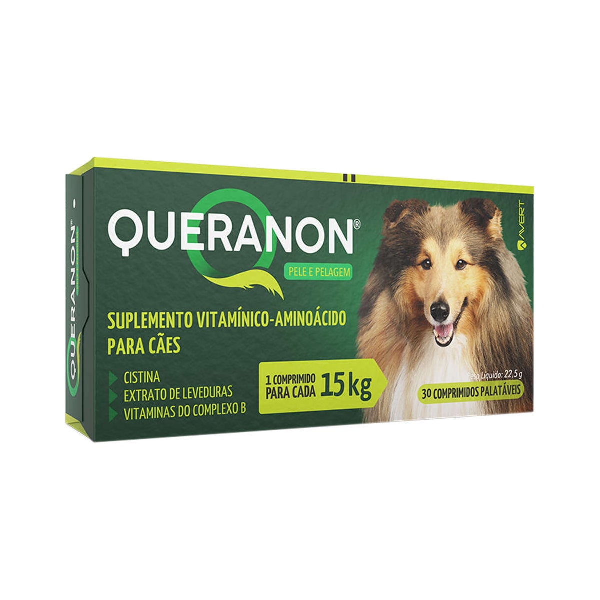 Suplemento Vitamínico-Aminoácido Avert Queranon para Cães de 15 Kg