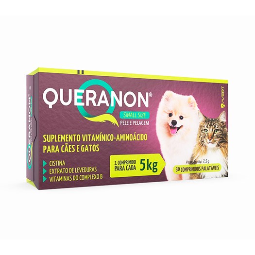 Suplemento Vitamínico-Aminoácido Avert Queranon para Cães e Gatos de 5 Kg