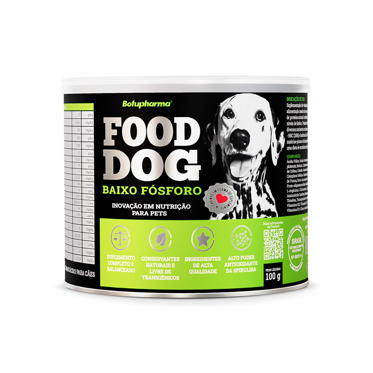 Suplemento Vitamínico Botupharma Pet Food Dog Baixo Fósforo