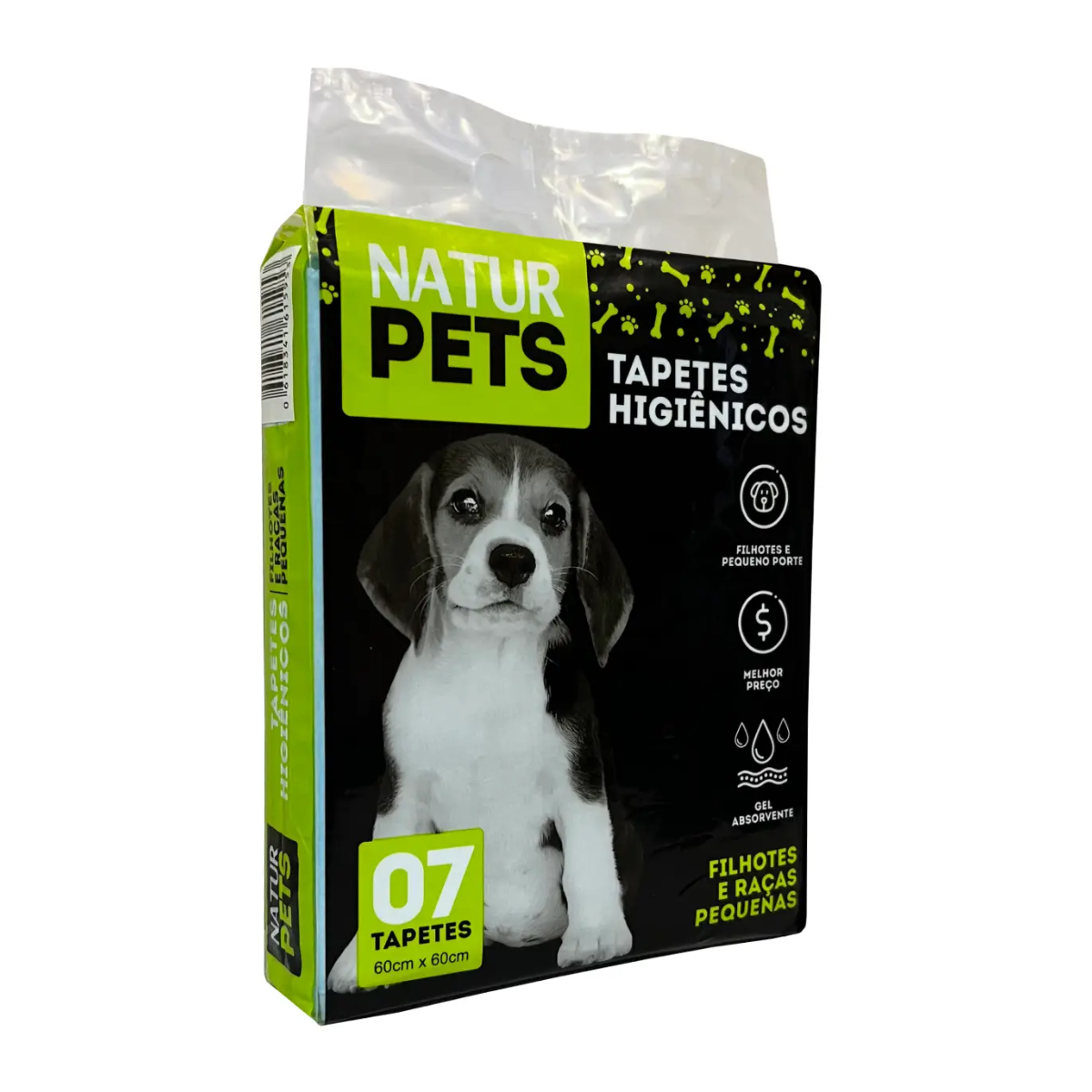 Tapete Higiênico 7 Unidades 60x60 Natur Pets