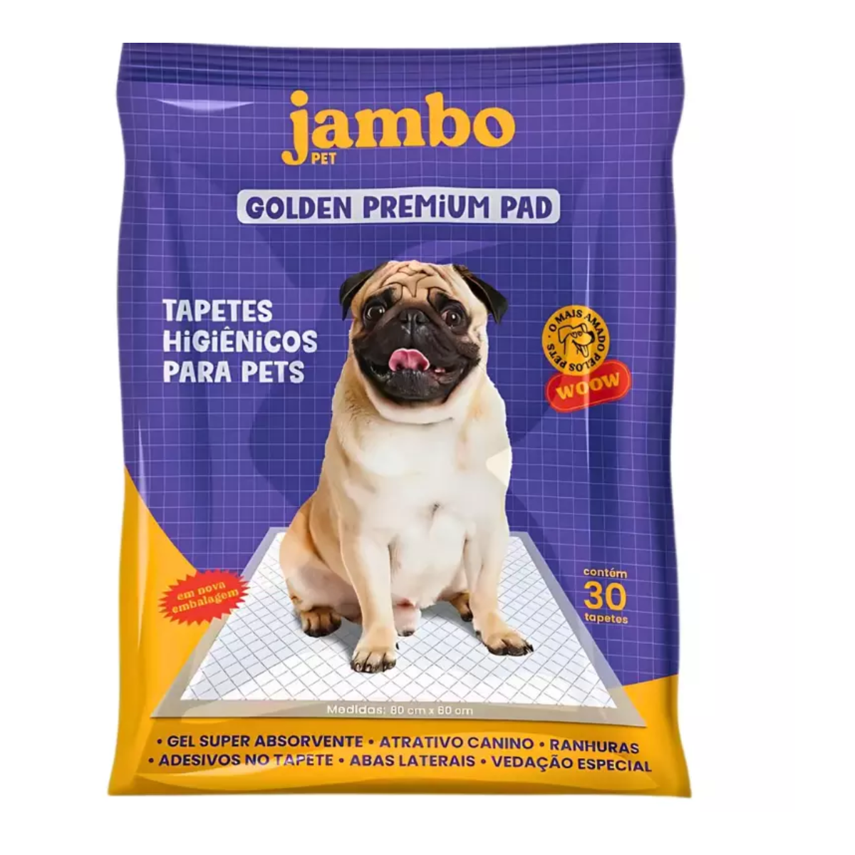 Tapete Higiênico Golden para Cães 60×80cm