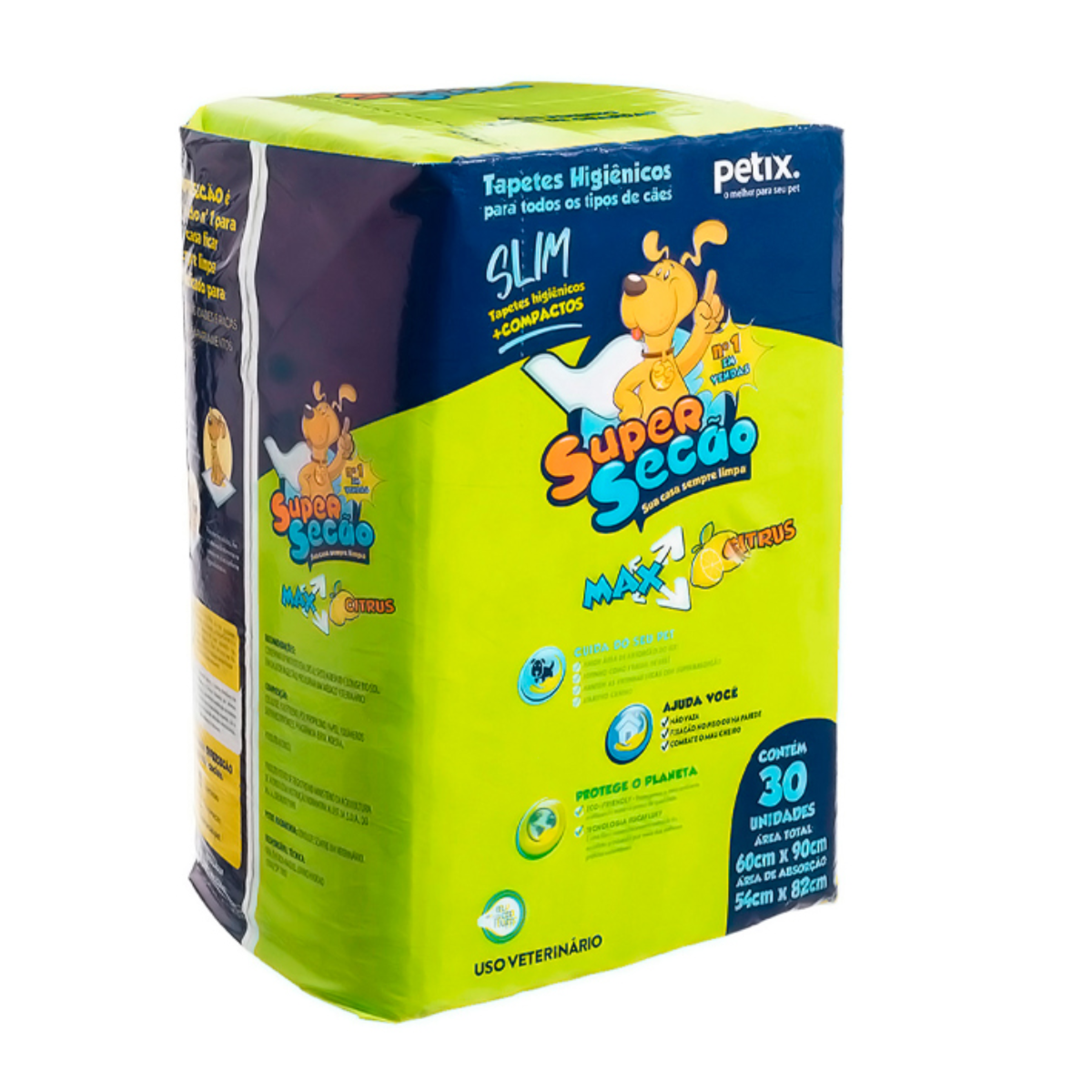 TAPETES HIGIENICOS SUPER SECAO (MAX SLIM)(30UND)(80X60)