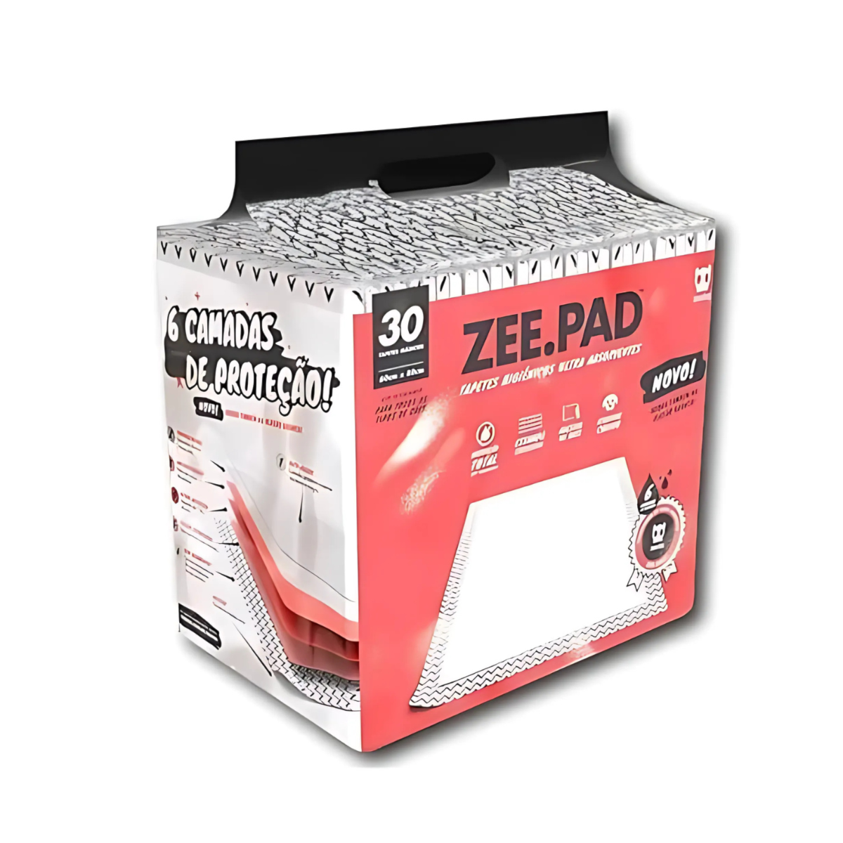TAPETES HIGIENICOS ZEEPAD (30UND)(60X80)(LARANJA)