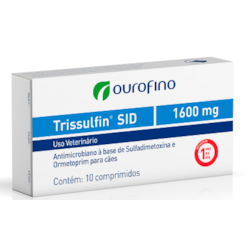 Trissulfin SID 1600mg Antibiótico Ourofino Para Cães e Gatos