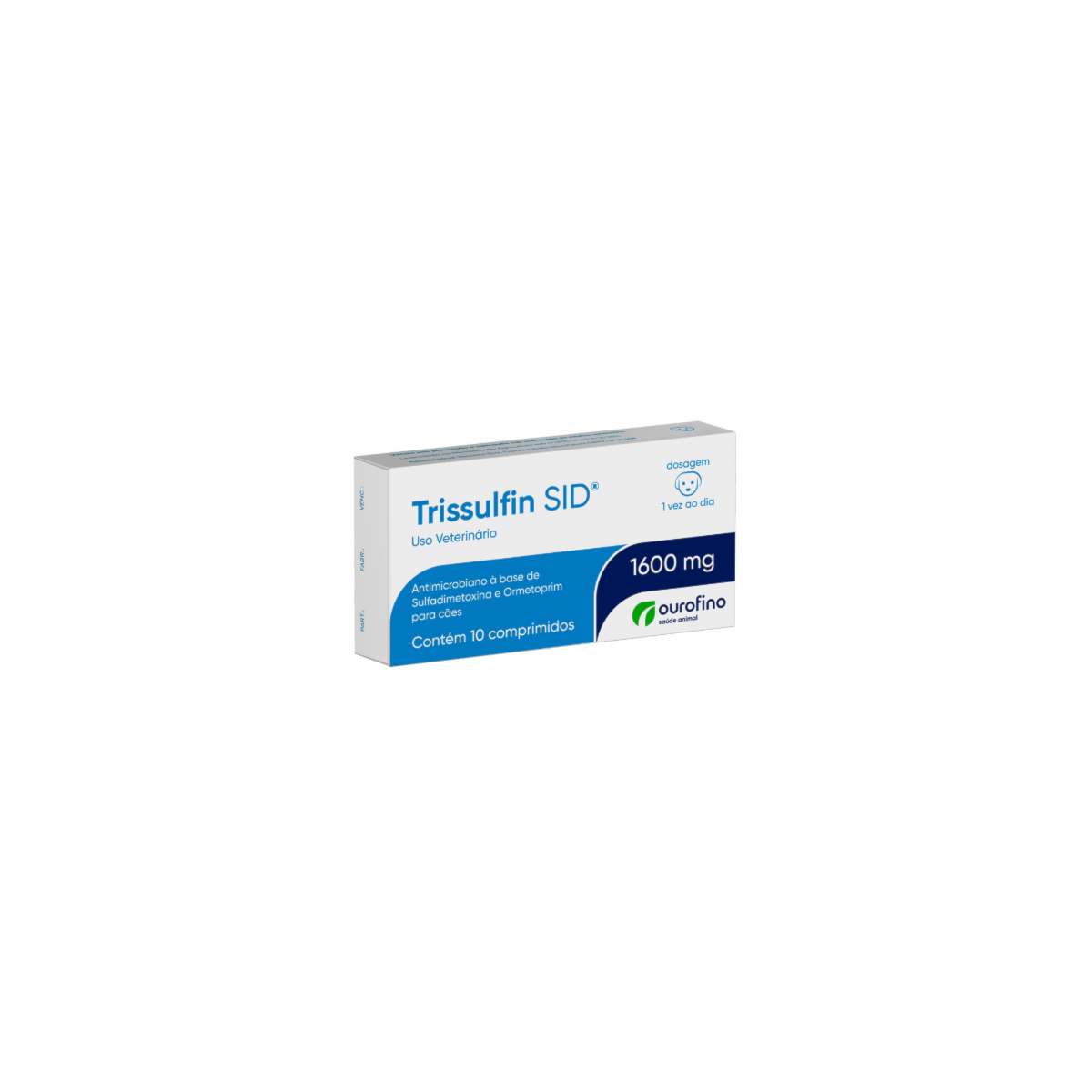 Trissulfin SID 1600mg Antibiótico Ourofino Para Cães e Gatos