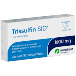 Trissulfin SID 1600mg Antibiótico Ourofino Para Cães e Gatos