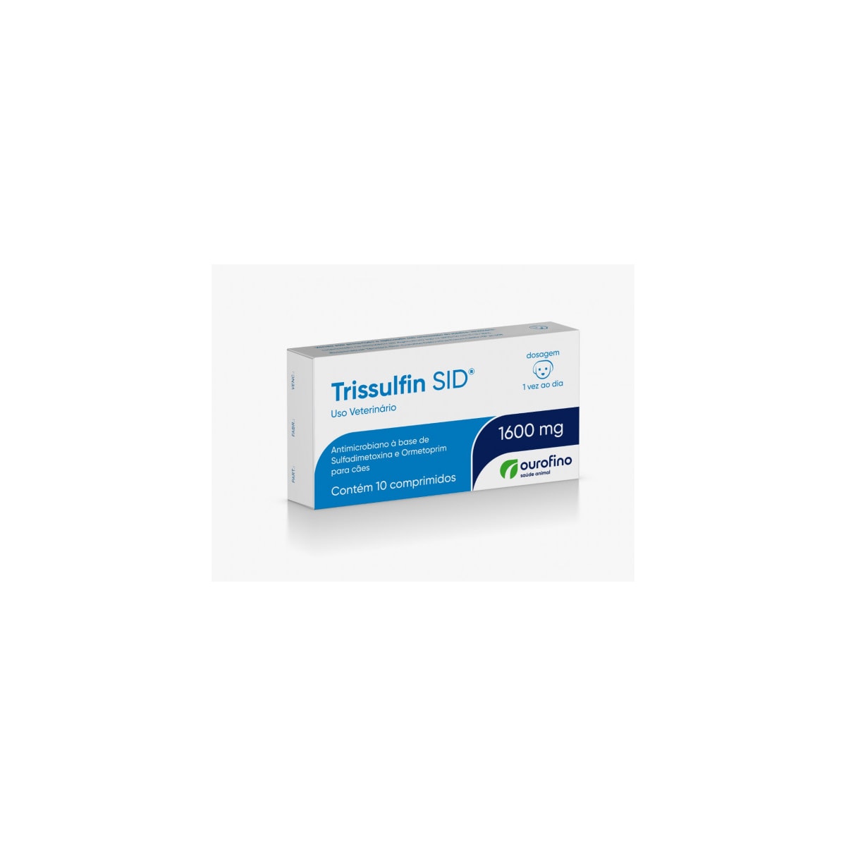 Trissulfin Sid Antibiótico 1600mg com 10 Comprimidos