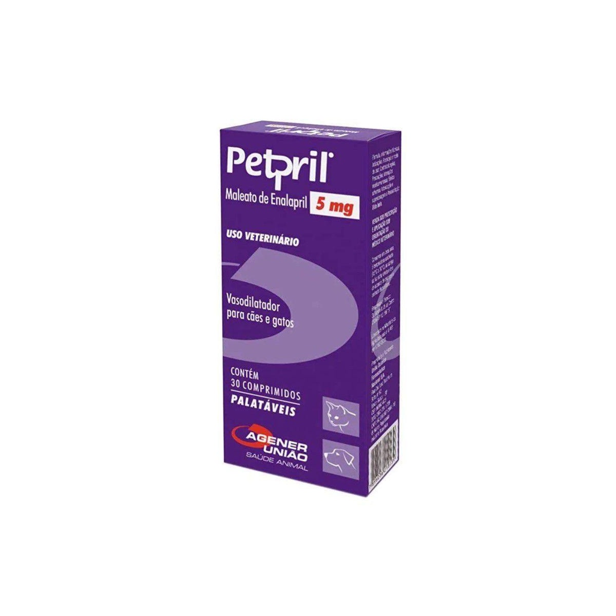 Vasodilatador Agener União Petpril 30 Comprimidos