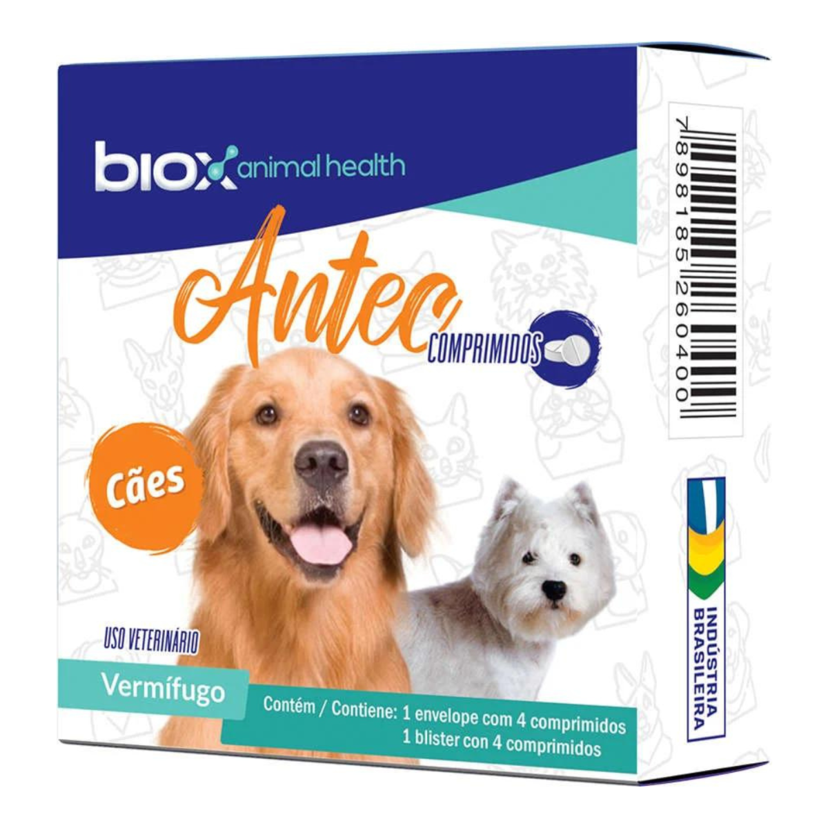 Vermífugo Biox Antec para Cães