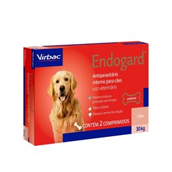 Vermífugo Endogard Cães até 30kg Com 2 comprimidos