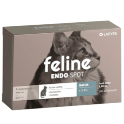 Vermífugo Labyes Feline Endospot para Gatos com Mais de 5kg