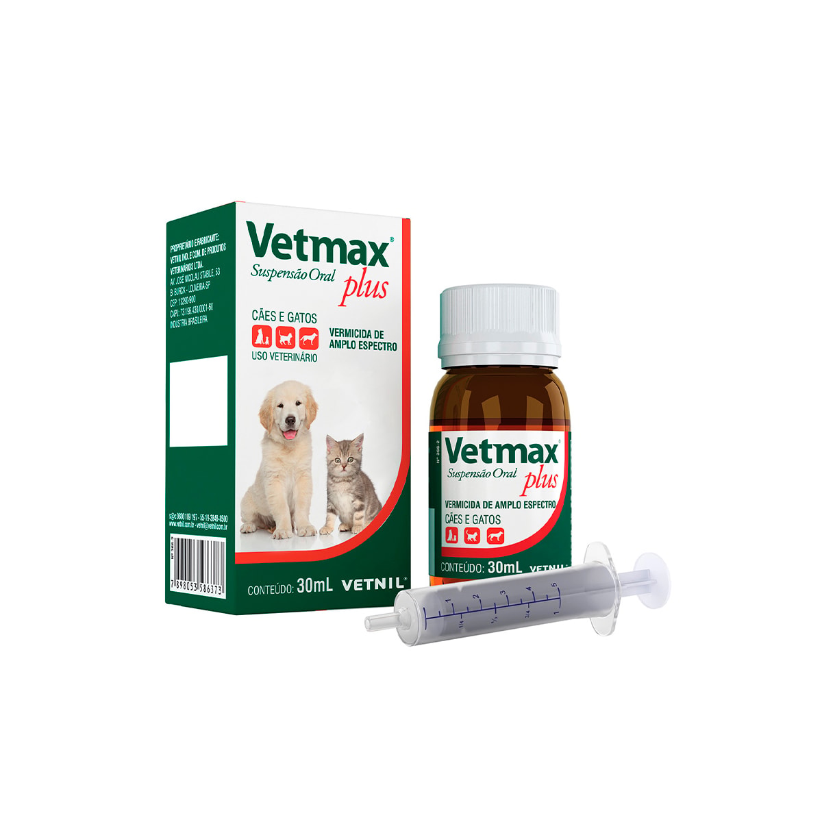 VETNIL Vetmax Plus Suspensão Vetnil 30 Ml