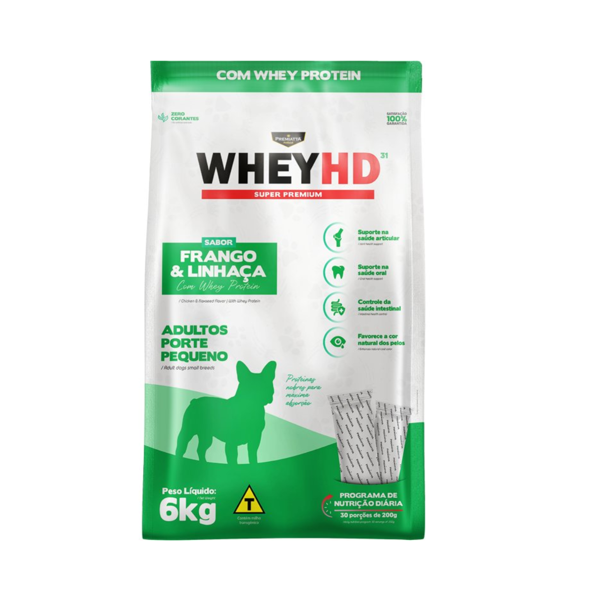 WheyHD Alta Digestibilidade Ração Cães Adultos Porte Pequeno 3kg